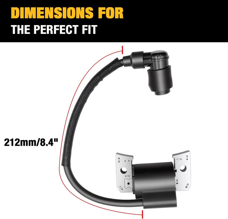 Dakule Ignition Module Kit 21121-6004 Compatible with Kawasaki FD671D FD711D FD750D 4 Stroke Engines Replace OEM 21121-0729 21121-2090 with Spark Plug - Image 3